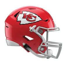 KC Kansas City Chiefs Realistic Helmet Large Print  - Car Wall Decal Small to X Large Print