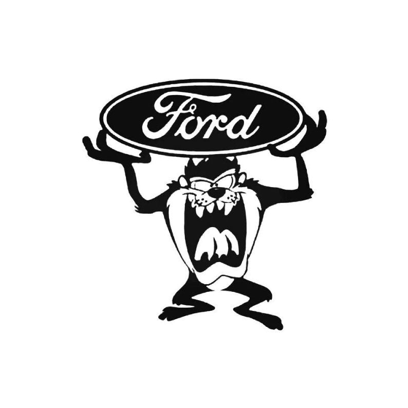 Ford Logo Taz Wall Decal Large Print  - Car Wall Decal Small to X Large Print
