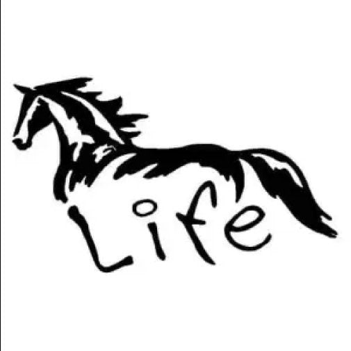 Horse life Decal Large Print  Available - Car Wall Decal Small to X Large Print