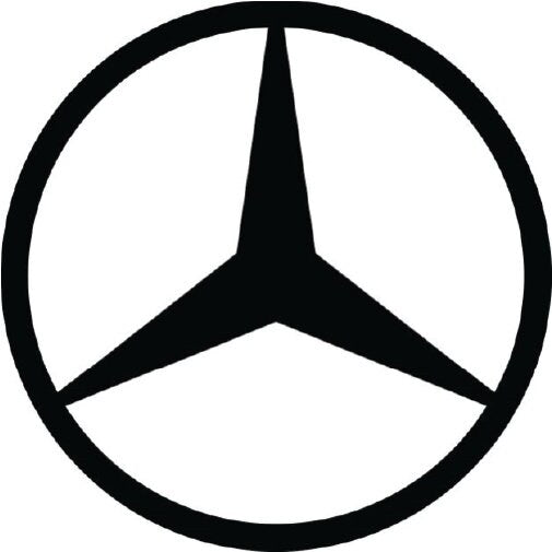 Mercedes Logo Vinyl Car Truck Wall Decal Available in Any Color
