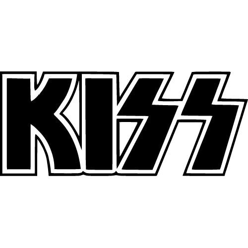 Kiss Vinyl Decal Large Print  - Car Wall Decal Small to X Large Print
